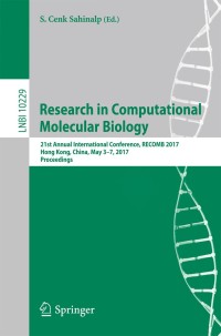 表紙画像: Research in Computational Molecular Biology 9783319569697