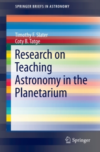 Cover image: Research on Teaching Astronomy in the Planetarium 9783319572000