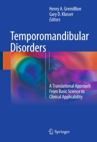 Cover image: Temporomandibular Disorders 9783319572451