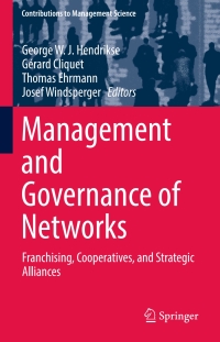 Omslagafbeelding: Management and Governance of Networks 9783319572758