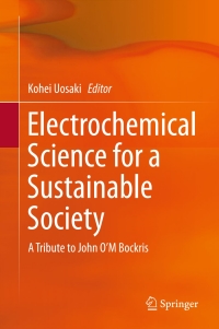 Cover image: Electrochemical Science for a Sustainable Society 9783319573083