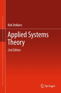 Cover image: Applied Systems Theory 2nd edition 9783319575254