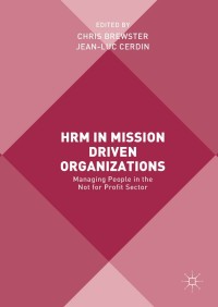 Cover image: HRM in Mission Driven Organizations 9783319575827