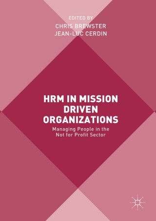 Imagen de portada: HRM in Mission Driven Organizations 9783319575827