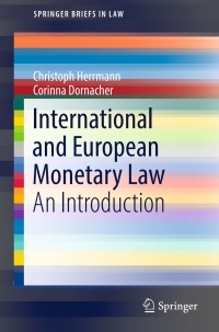 صورة الغلاف: International and European Monetary Law 9783319576411