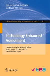 Cover image: Technology Enhanced Assessment 9783319577432