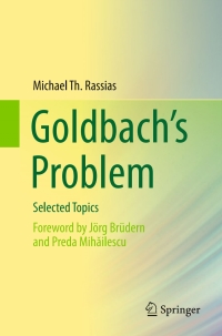Cover image: Goldbach’s Problem 9783319579122