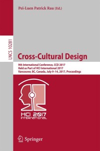 Titelbild: Cross-Cultural Design 9783319579306