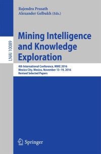 Imagen de portada: Mining Intelligence and Knowledge Exploration 9783319581293