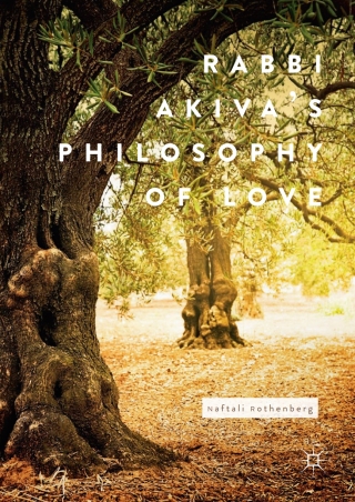 Cover image: Rabbi Akiva's Philosophy of Love 9783319581415