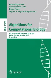 Cover image: Algorithms for Computational Biology 9783319581620