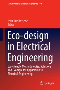 Imagen de portada: Eco-design in Electrical Engineering 9783319581712