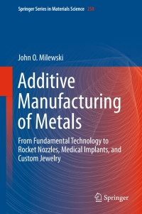 Cover image: Additive Manufacturing of Metals 9783319582047