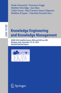 Cover image: Knowledge Engineering and Knowledge Management 9783319586939