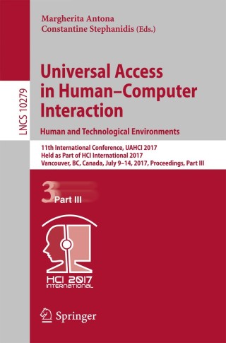 Immagine di copertina: Universal Access in Human–Computer Interaction. Human and Technological Environments 9783319586991