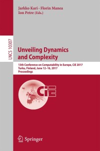 Imagen de portada: Unveiling Dynamics and Complexity 9783319587400