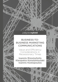 Cover image: Business-to-Business Marketing Communications 9783319587820