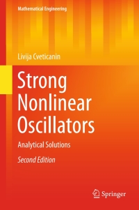 Cover image: Strong Nonlinear Oscillators 2nd edition 9783319588254