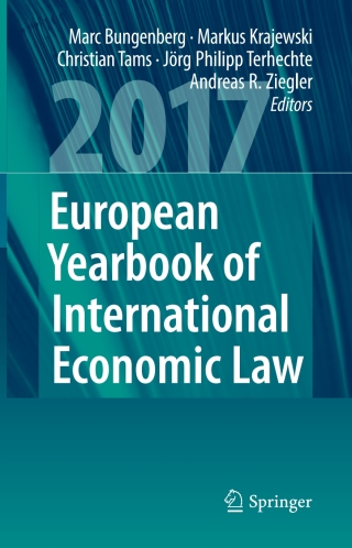 Imagen de portada: European Yearbook of International Economic Law 2017 9783319588315