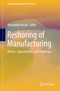 Titelbild: Reshoring of Manufacturing 9783319588827