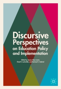 Immagine di copertina: Discursive Perspectives on Education Policy and Implementation 9783319589831