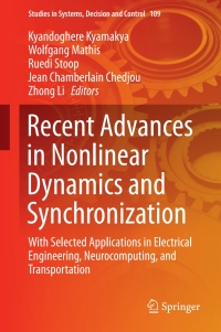 Omslagafbeelding: Recent Advances in Nonlinear Dynamics and Synchronization 9783319589954