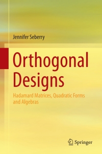 Cover image: Orthogonal Designs 9783319590318