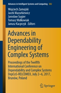Cover image: Advances in Dependability Engineering of Complex Systems 9783319594149
