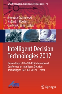 Cover image: Intelligent Decision Technologies 2017 9783319594200