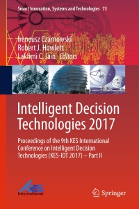 Cover image: Intelligent Decision Technologies 2017 9783319594231