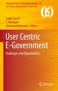 Cover image: User Centric E-Government 9783319594415