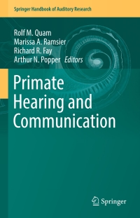 Titelbild: Primate Hearing and Communication 9783319594767