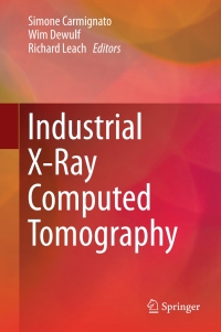 Cover image: Industrial X-Ray Computed Tomography 9783319595719