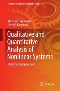 Titelbild: Qualitative and Quantitative Analysis of Nonlinear Systems 9783319598390