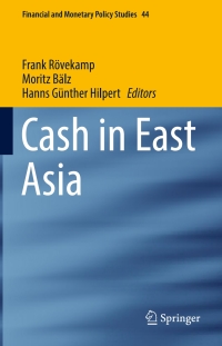 صورة الغلاف: Cash in East Asia 9783319598451