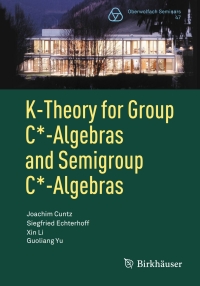 Titelbild: K-Theory for Group C*-Algebras and Semigroup C*-Algebras 9783319599144