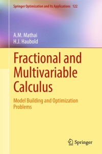 صورة الغلاف: Fractional and Multivariable Calculus 9783319599922