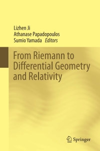 Imagen de portada: From Riemann to Differential Geometry and Relativity 9783319600383