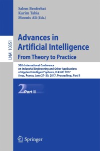 صورة الغلاف: Advances in Artificial Intelligence: From Theory to Practice 9783319600444
