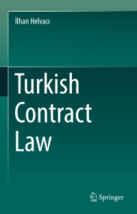 Imagen de portada: Turkish Contract Law 9783319600604