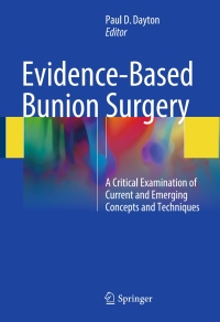Cover image: Evidence-Based Bunion Surgery 9783319603148