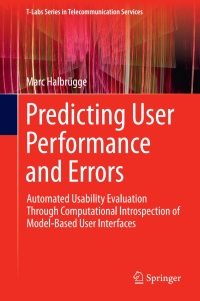 Cover image: Predicting User Performance and Errors 9783319603681