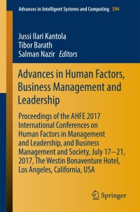 Imagen de portada: Advances in Human Factors, Business Management and Leadership 9783319603711