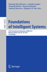 Cover image: Foundations of Intelligent Systems 9783319604374