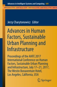 Imagen de portada: Advances in Human Factors, Sustainable Urban Planning and Infrastructure 9783319604497