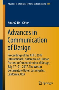 Cover image: Advances in Communication of Design 9783319604763