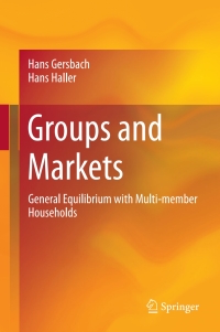 Imagen de portada: Groups and Markets 9783319605159