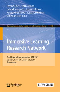 Cover image: Immersive Learning Research Network 9783319606323