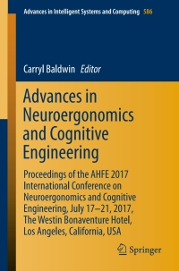 Imagen de portada: Advances in Neuroergonomics and Cognitive Engineering 9783319606415
