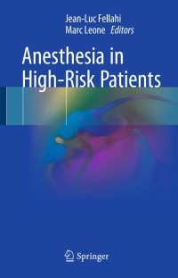 Titelbild: Anesthesia in High-Risk Patients 9783319608037